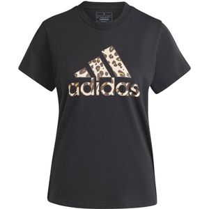 adidas Sportswear T-shirt zwart/panterprint