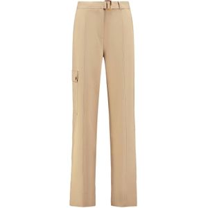 Fifth House x Chantal Janzen high waist straight fit pantalon Addison camel