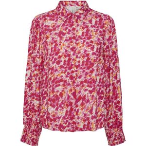 Y.A.S blouse met all over print roze