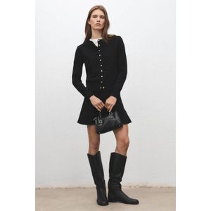 Mango gebreid vest zwart