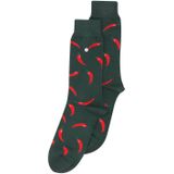 Alfredo Gonzales sokken Red Peppers donkergroen