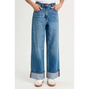 Cache Cache - Wide Leg Jeans - Medium Blue Denim