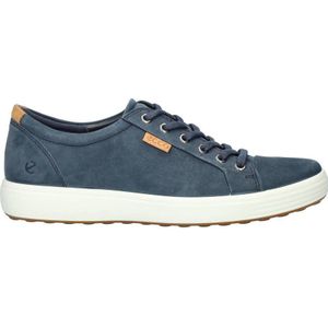 Ecco Soft 7 Nubuck Sneakers Donkerblauw