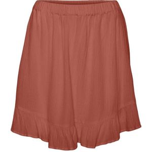 VERO MODA high waist loose fit short VMSVELLA brique