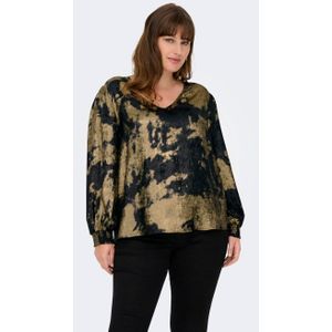 ONLY CARMAKOMA - Cardixie Top - V-Hals - 3/4 Mouwen - Regular Fit