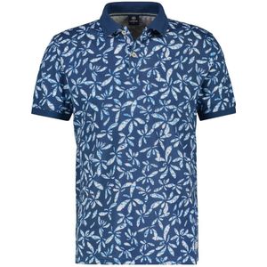LERROS polo met all over print 448 - storm blue