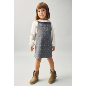 Mango Kids denim spijkerjurk grey denim