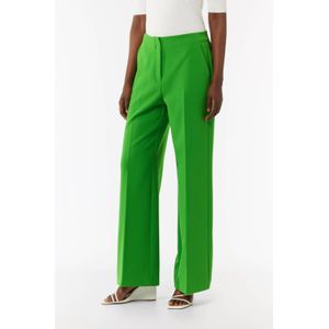 comma straight fit pantalon groen