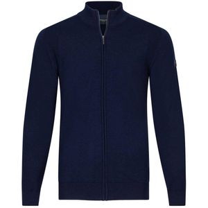 Cavallaro Napoli gemêleerd vest Palio met wol dark blue