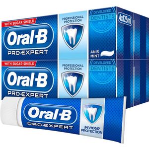 Oral-B Pro-Expert Professionele Bescherming tandpasta - 4 x 125 ml - verpakt in gerecycleerd karton