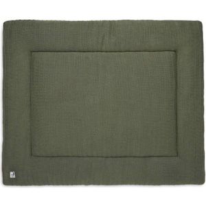 Jollein reversible boxkleed 75x95cm Pure Knit Leaf Green