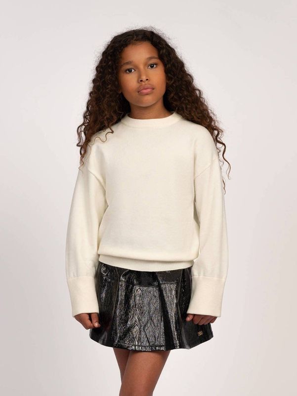 NIK&NIK sweater met backprint wit