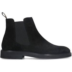 Manfield suède chelsea boots zwart