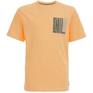 WE Fashion T-shirt met printopdruk abricot