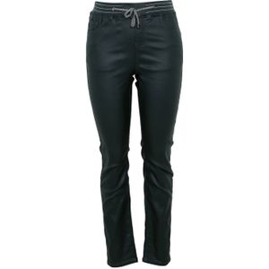 Paprika imitatieleren skinny broek vert