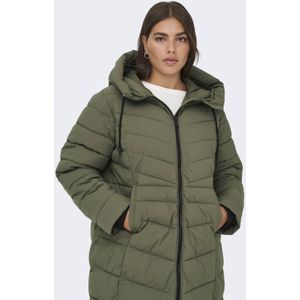 ONLY CARMAKOMA - Jas - Doorgestikte Stof - Capuchon - Trendy Look