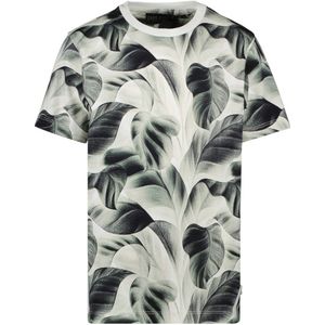 Cars T-shirt TIPAH met all over print mosgroen/grijs/wit