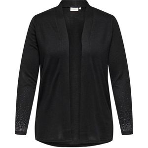 ONLY CARMAKOMA gebreid vest zwart