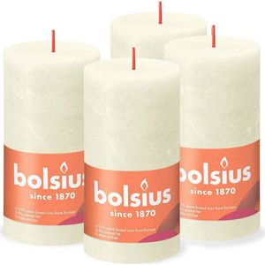 Bolsius stompkaars Rustiek (Ø6,8x13 cm) (set van 4)