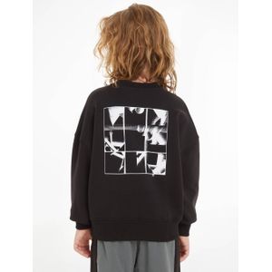 Calvin Klein sweater met backprint zwart