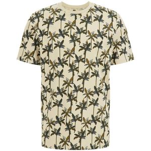 WE Fashion T-shirt met all over print morning dew