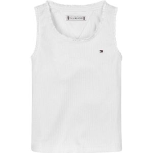 Tommy Hilfiger singlet wit rib gebreid