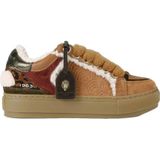 Kurt Geiger - Southbank Tag - Sneakers - Bruin - Leer