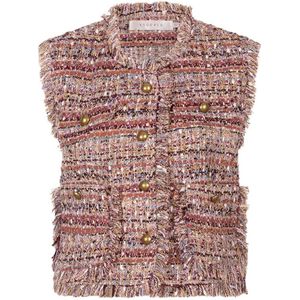 Esqualo gilet met textuur multi