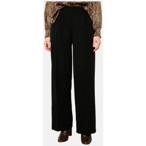 LOLALIZA wide leg regular waist broek zwart