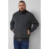 s.Oliver Big Size vest rib gebreid antraciet