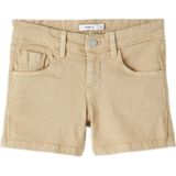 NAME IT KIDS regular fit short NKFROSE zand