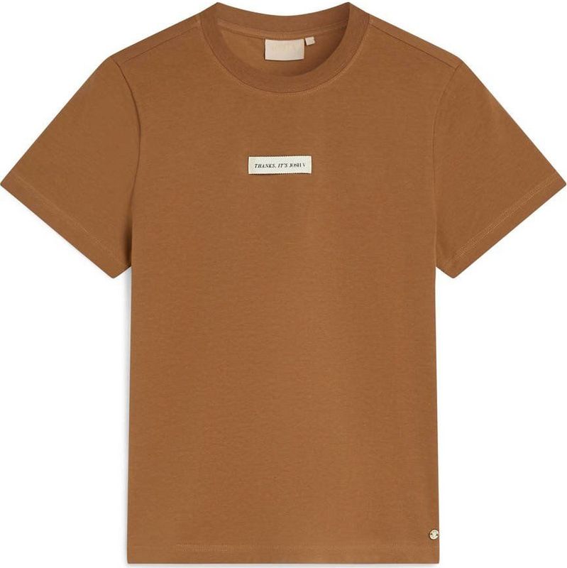 Josh V - Dorie T-shirt - Chocolate Brown - Katoenblend - Korte Mouwen