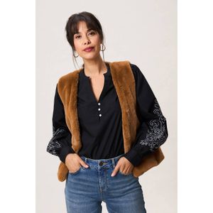 Miss Etam gilet bruin