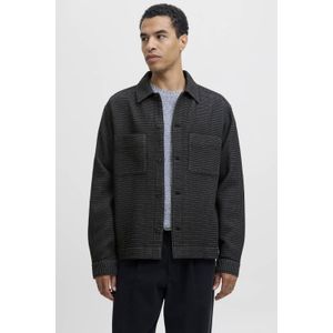 Jack & Jones - Jprblarick Waffel Overshirt - Zwart - Overhemd