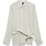 VERO MODA - Blouse - Ecru - Krijtstreep met Lurex