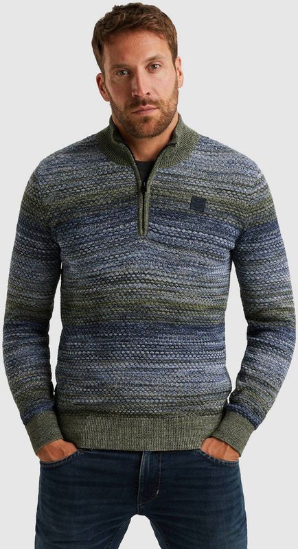 PME Legend Heren trui blauw (Maat: S) - Halslijn: Polokraag,