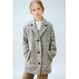 Mango - Kids - Manteljas - Grijs - Klassieke Kraag - Lange Mouwen