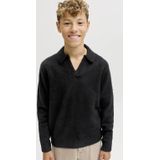 JACK & JONES JUNIOR trui zwart fijn gebreid