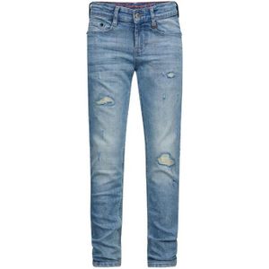 Retour Jeans tapered fit jeans Wulf Repair light blue denim