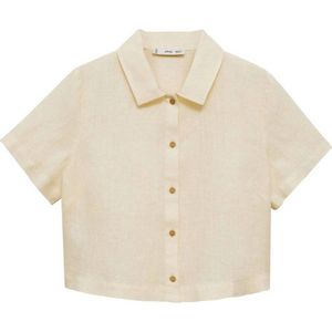 Mango blouse lichtgeel