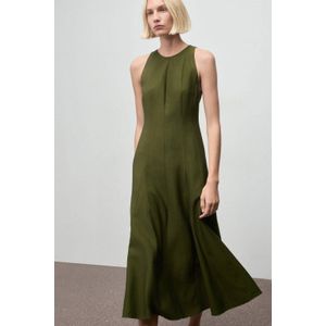 Mango A-lijn jurk kaki