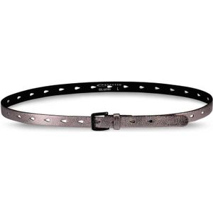 Expresso leren metallic riem bruin