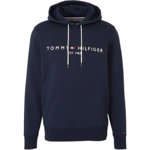 Tommy Hilfiger hoodie met logo donkerblauw