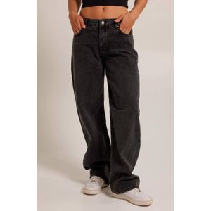 America Today low waist loose jeans Montana black denim