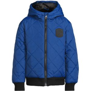Coolcat gewatteerde jas Lucas zwart/blauw