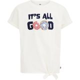 WE Fashion T-shirt met tekst wit