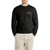 REPLAY - Sweater - Zwart - Regular Fit - 100% Katoen