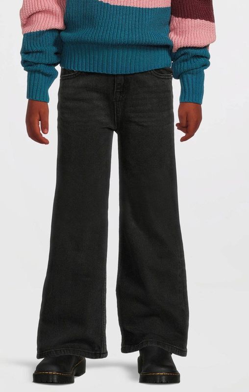 Anytime wide leg jeans zwart