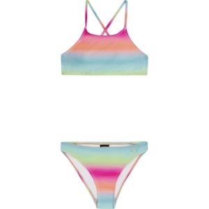 Protest crop bikini PRTJONOI JR blauw/roze/oranje/groen