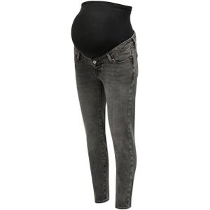 ONLY MATERNITY high waist zwangerschaps straight jeans OLMEMILY dark grey denim